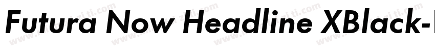 Futura Now Headline XBlack字体转换